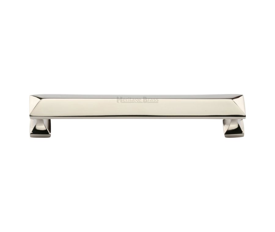Heritage Brass Polished Nickel Finish Pyramid Cabinet Pull Handle 152mm