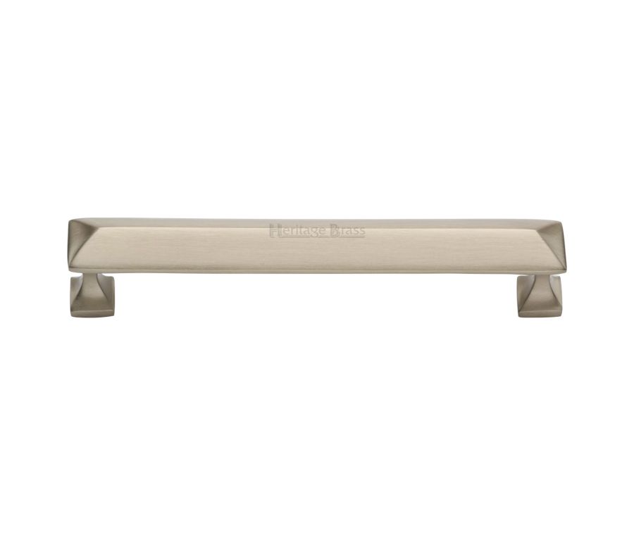 Heritage Brass Satin Nickel Pyramid Cabinet Pull Handle 152mm