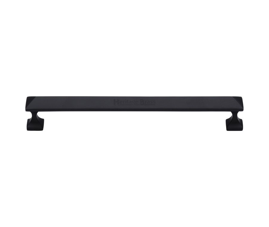 Heritage Brass Matt Black Pyramid Cabinet Pull Handle 203mm
