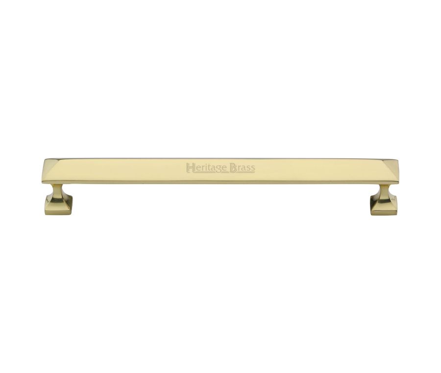 Heritage Brass Polished Brass Pyramid Cabinet Pull Handle 203mm