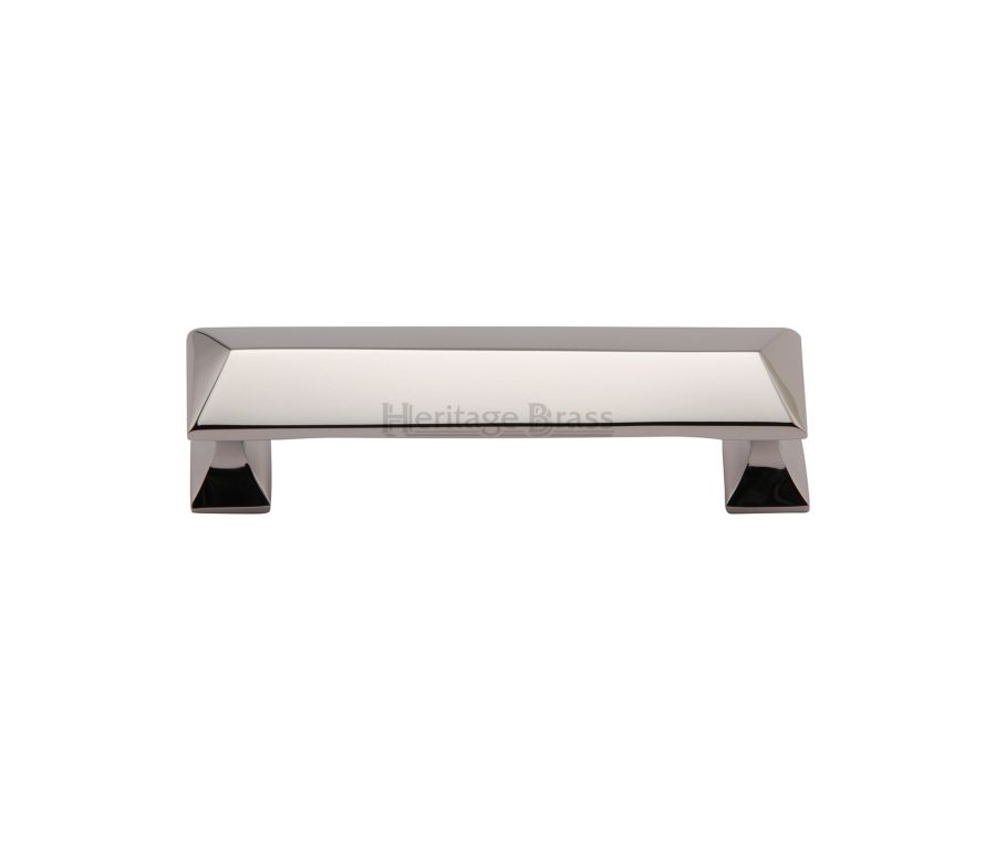Heritage Brass Polished Nickel Finish Pyramid Cabinet Pull Handle 203mm
