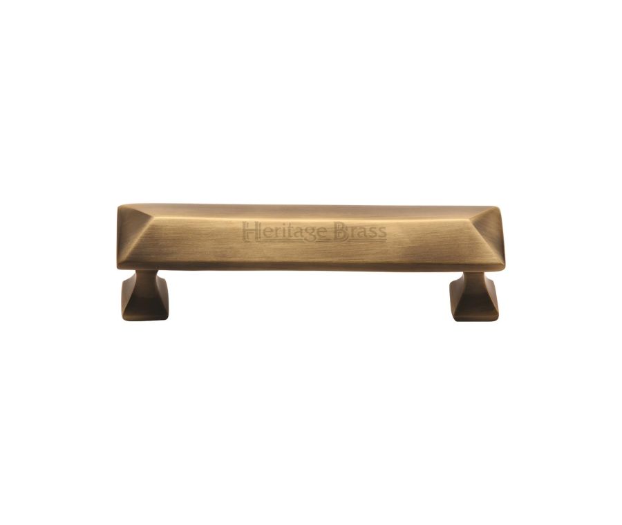 Heritage Brass Antique Brass Pyramid Cabinet Pull Handle 96mm