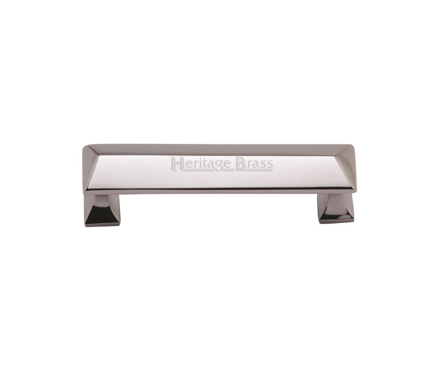 Heritage Brass Polished Chrome Pyramid Cabinet Pull Handle 96mm