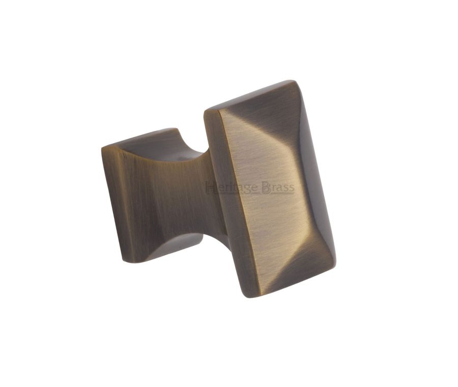 Heritage Brass Antique Brass Pyramid Cabinet Knob