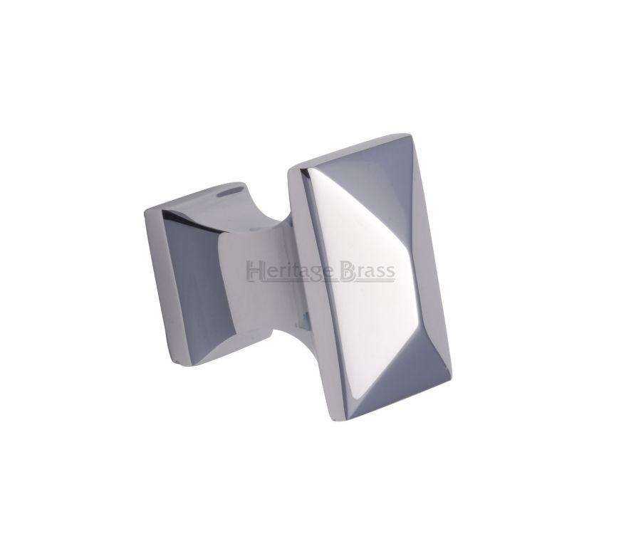Heritage Brass Polished Chrome Pyramid Cabinet Knob