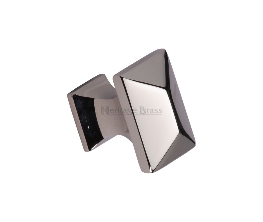 Heritage Brass Polished Nickel Finish Pyramid Cabinet Knob