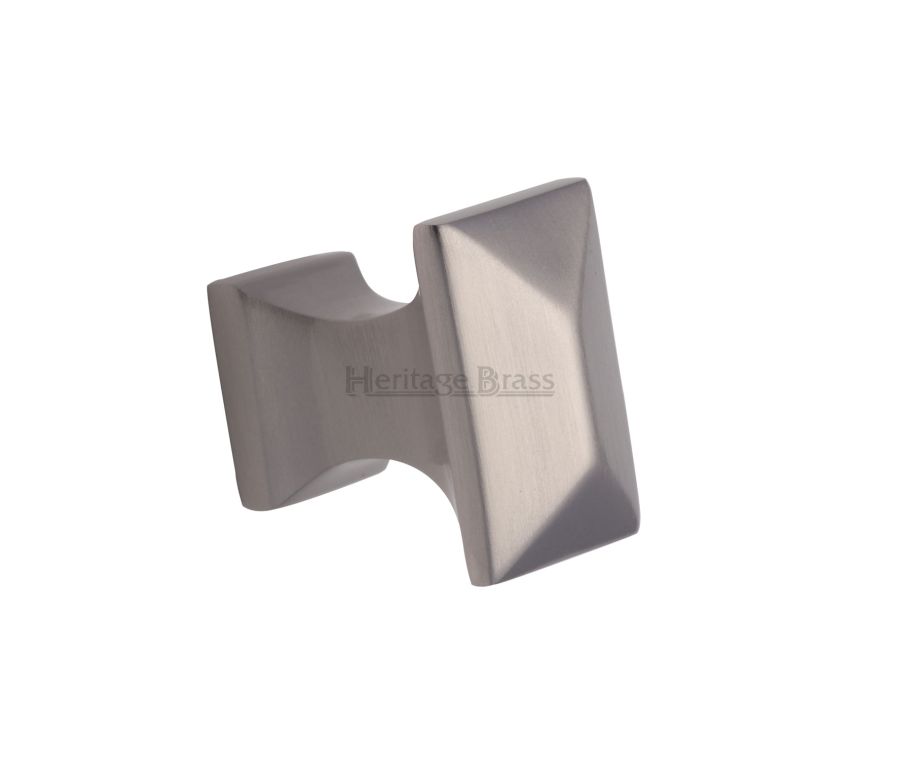 Heritage Brass Satin Nickel Pyramid Cabinet Knob