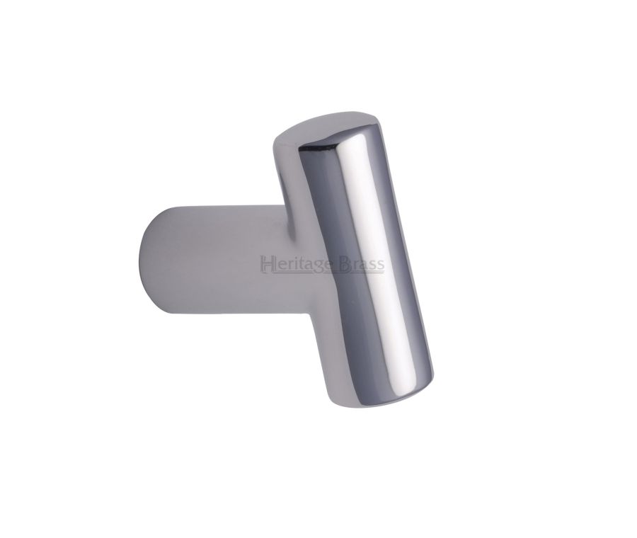 Heritage Brass Polished Chrome T Shaped Cabinet Knob 35mm