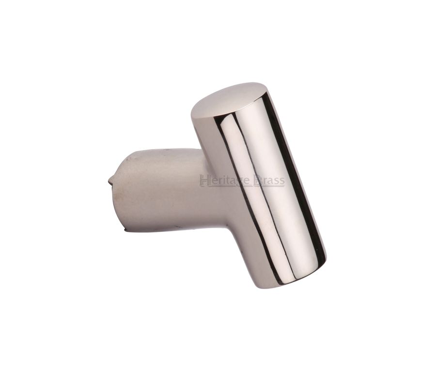 Heritage Brass Polished Nickel Finish T Shaped Cabinet Knob 35mm
