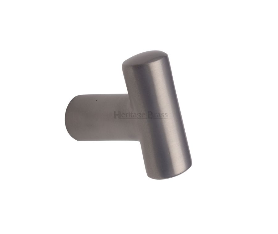 Heritage Brass Satin Nickel T Shaped Cabinet Knob 35mm