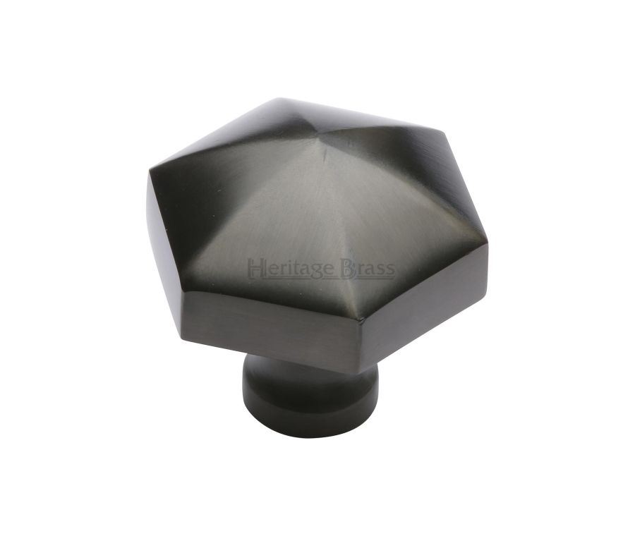 Heritage Brass Matt Bronze Classic Hexagon Cabinet Knob 32mm