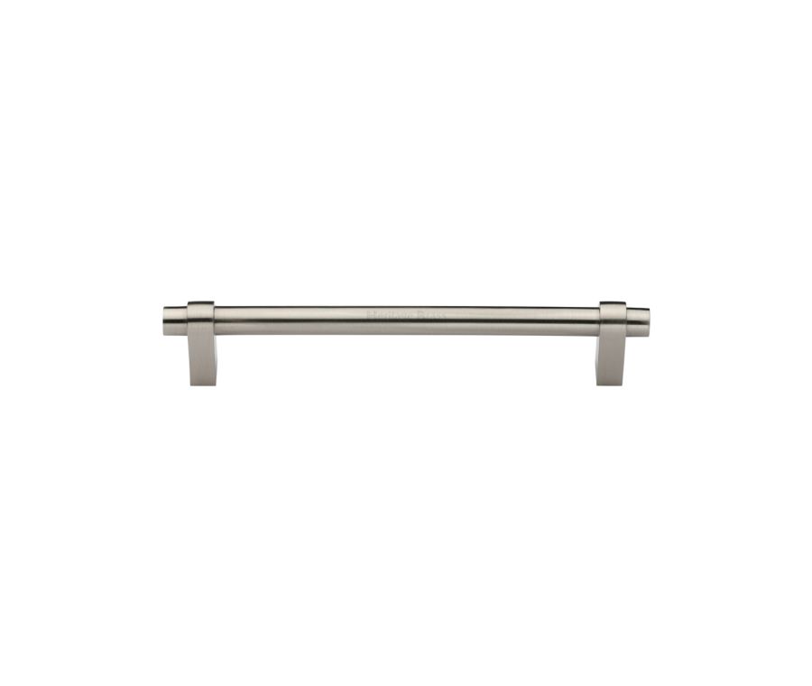 Heritage Brass Satin Nickel Industrial Cabinet Pull Handle 128mm