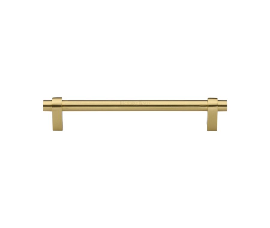 Heritage Brass Satin Brass Industrial Cabinet Pull Handle 160mm