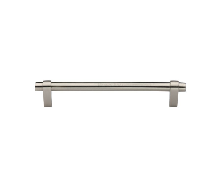 Heritage Brass Satin Nickel Industrial Cabinet Pull Handle 160mm