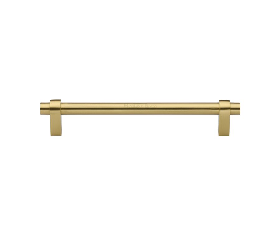Heritage Brass Satin Brass Industrial Cabinet Pull Handle 192mm