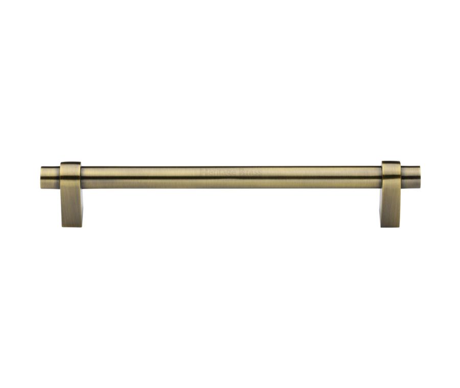 Heritage Brass Antique Brass Industrial Cabinet Pull Handle 256mm