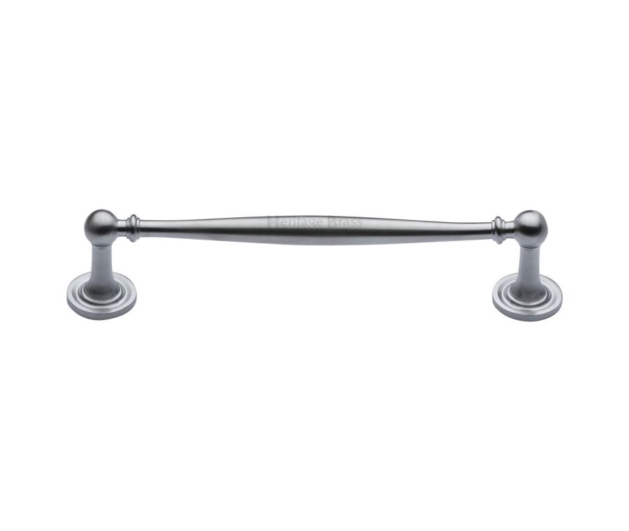 Heritage Brass Satin Chrome Colonial Cabinet Pull Handle 152mm
