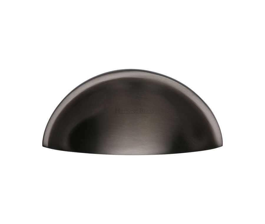 Heritage Brass Matt Bronze Half Moon Cabinet Drawer Pull 57mm