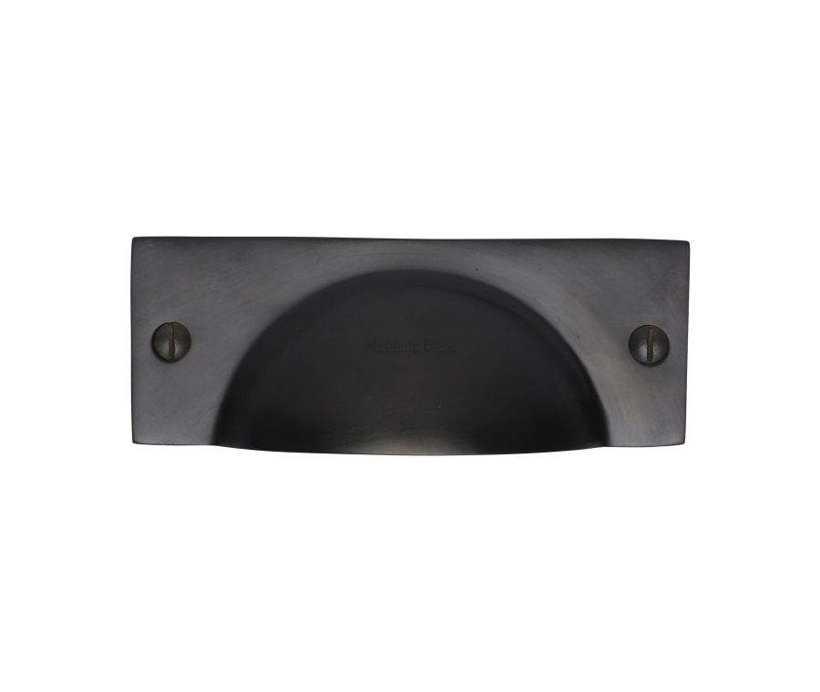 Heritage Brass Matt Black Cheshire Cabinet Drawer Pull