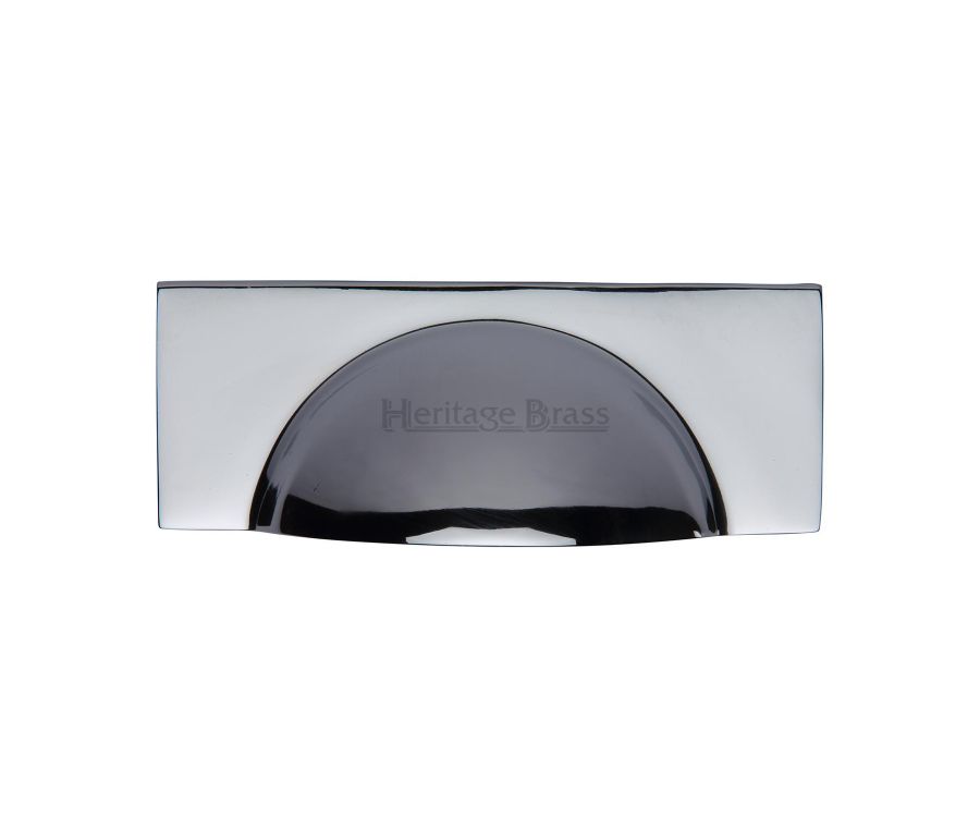 Heritage Brass Polished Chrome Hampshire Cabinet Drawer Pull 57mm