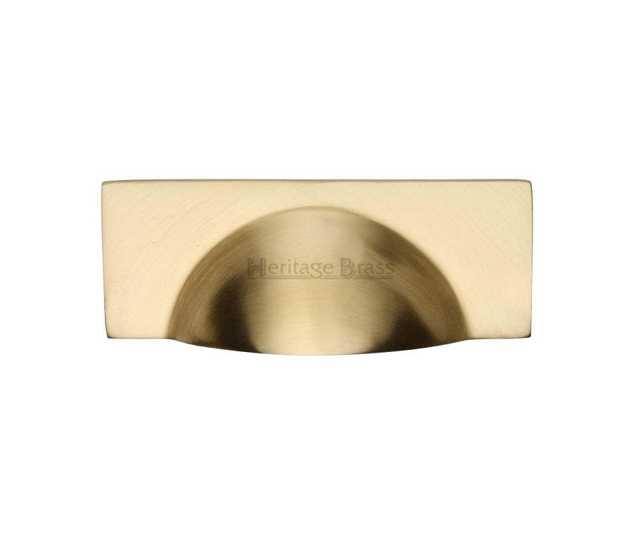 Heritage Brass Satin Brass Hampshire Cabinet Drawer Pull 57mm