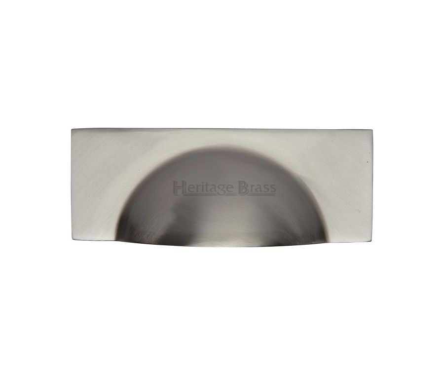 Heritage Brass Satin Nickel Hampshire Cabinet Drawer Pull 57mm