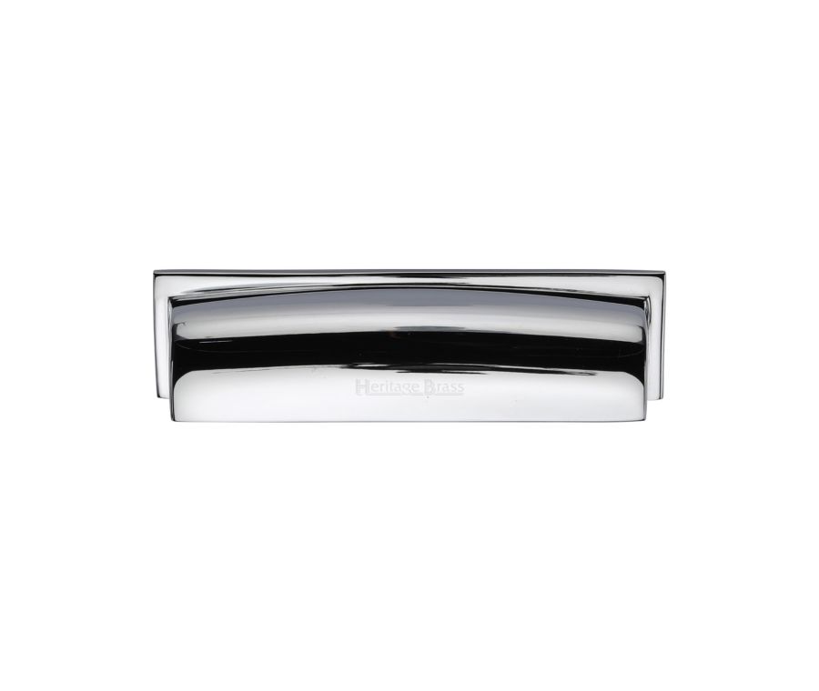 Heritage Brass Polished Chrome Shropshire Drawer Pull Handle 96mm