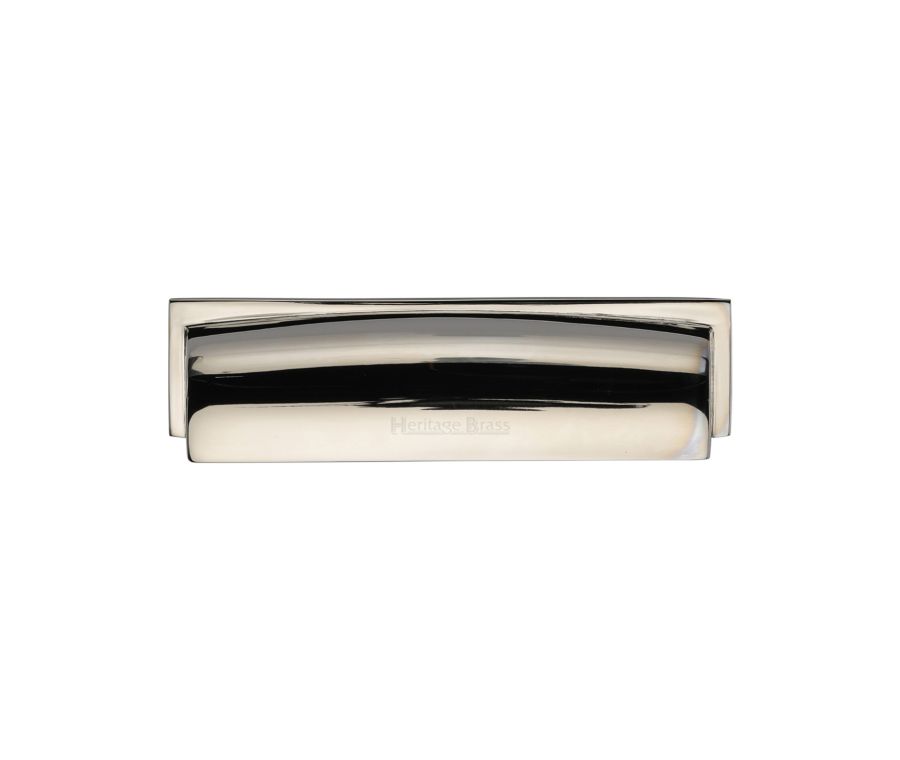 Heritage Brass Polished Nickel Finish Shropshire Drawer Pull Handle 96mm