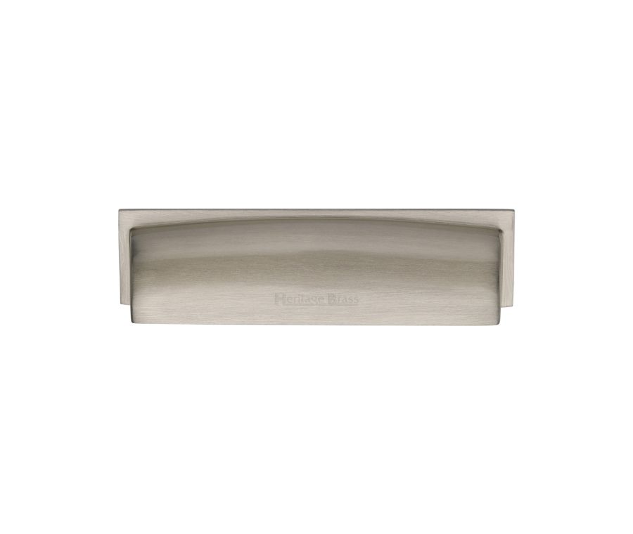 Heritage Brass Satin Nickel Shropshire Drawer Pull Handle 96mm