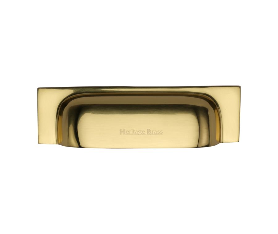 Heritage Brass Polished Brass Military Cabinet Drawer Pull 152mm