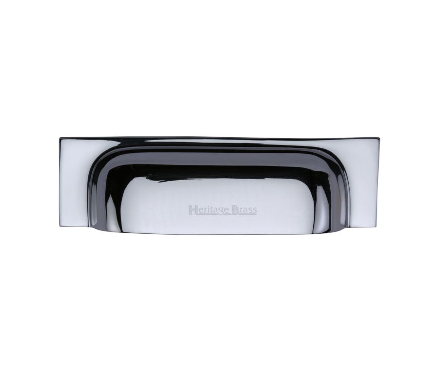 Heritage Brass Polished Chrome Military Cabinet Drawer Pull 152mm
