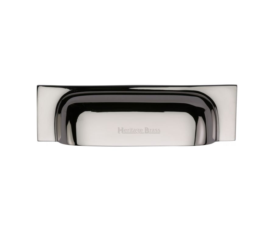 Heritage Brass Polished Nickel Finish Military Cabinet Drawer Pull 152mm