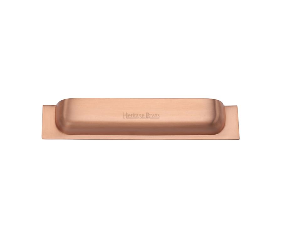 Heritage Brass Satin Rose Gold Military Cabinet Drawer Pull 152mm