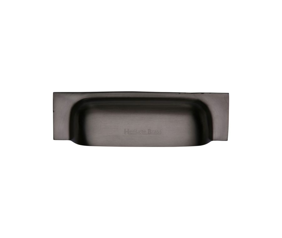 Heritage Brass Matt Bronze Military Cabinet Drawer Pull 96mm