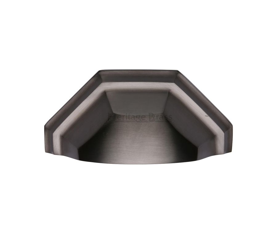 Heritage Brass Matt Bronze Deco Cabinet Drawer Pull 89mm