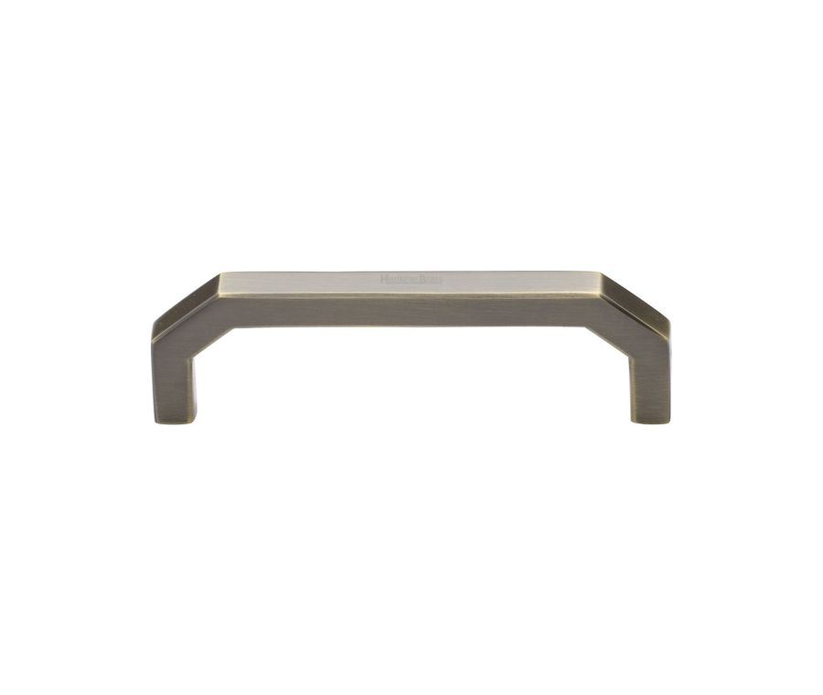 Heritage Brass Antique Brass Hex Angular Cabinet Pull Handle 101mm
