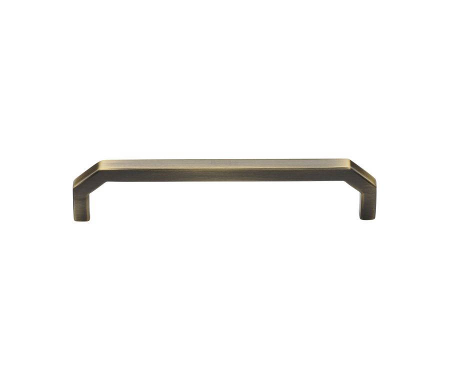 Heritage Brass Antique Brass Hex Angular Cabinet Pull Handle 152mm