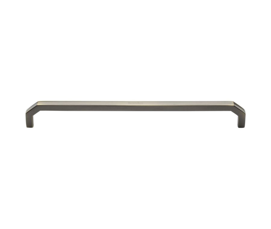 Heritage Brass Antique Brass Hex Angular Cabinet Pull Handle 254mm