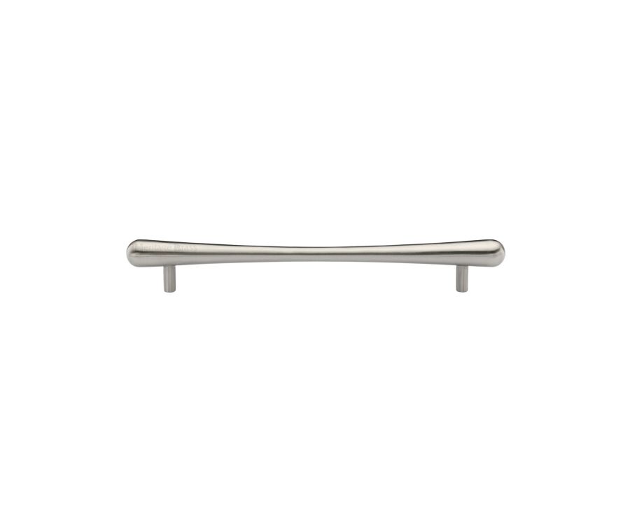 Heritage Brass Satin Nickel T-Bar Raindrop Cabinet Pull Handle 128mm