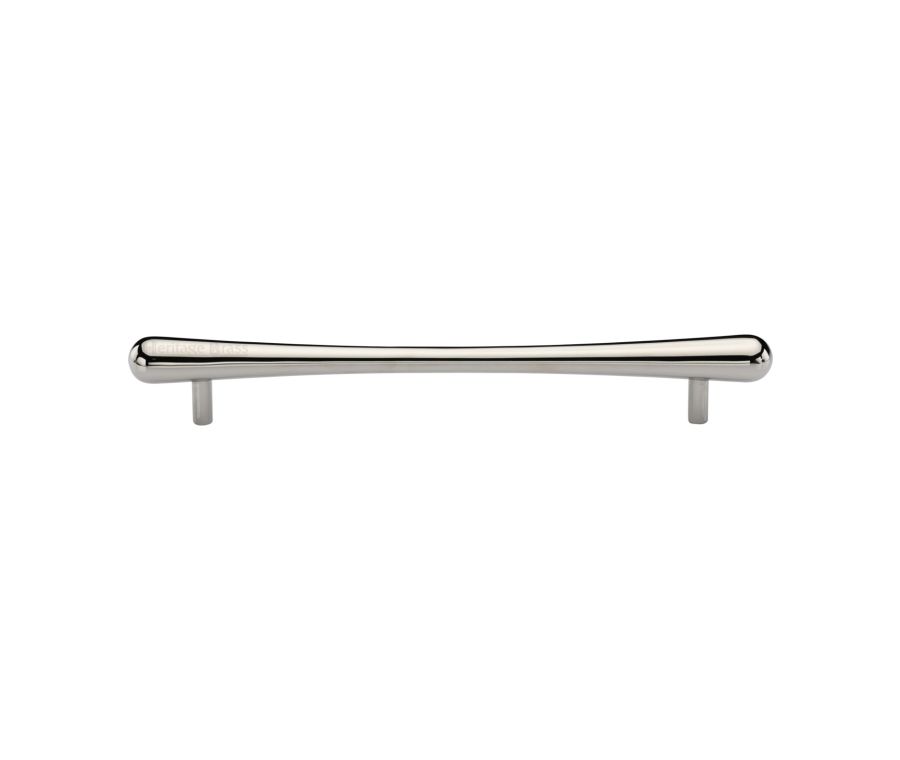 Heritage Brass Polished Nickel Finish T-Bar Raindrop Cabinet Pull Handle 192mm