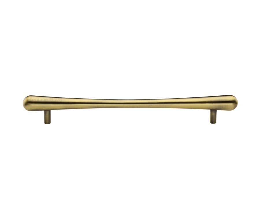 Heritage Brass Antique Brass T-Bar Raindrop Cabinet Pull Handle 256mm