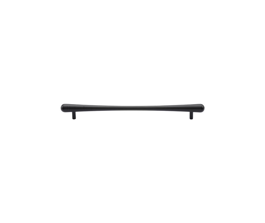 Heritage Brass Matt Black T-Bar Raindrop Cabinet Pull Handle 256mm