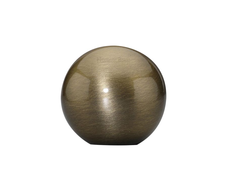 Heritage Brass Antique Brass Globe Cabinet Knob 25mm