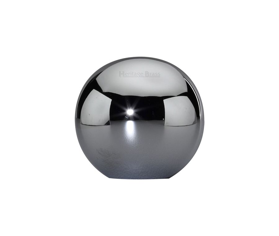 Heritage Brass Polished Chrome Globe Cabinet Knob 25mm