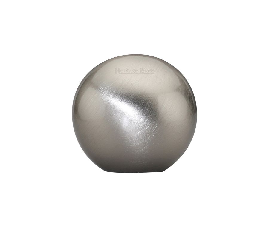 Heritage Brass Satin Nickel Globe Cabinet Knob 25mm