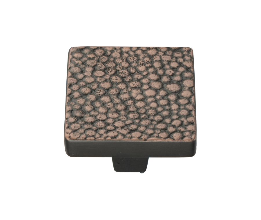 Heritage Brass Aged Copper Square Stingray Cabinet Knob 32mm