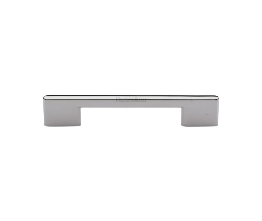 Heritage Brass Polished Nickel Finish Slim Metro Cabinet Pull Handle 128mm