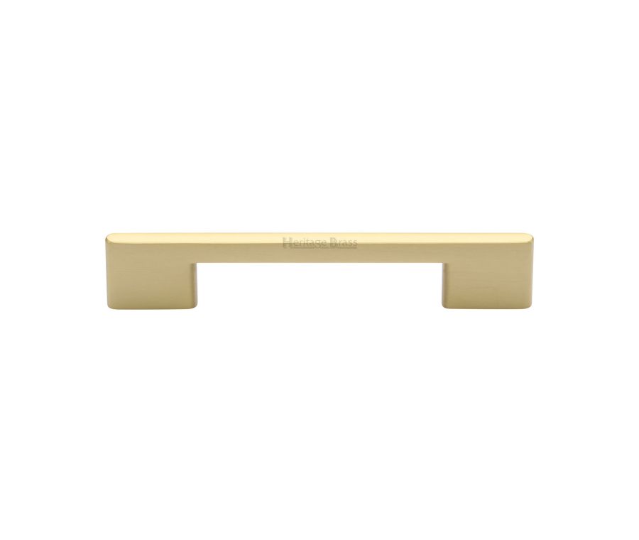 Heritage Brass Satin Brass Slim Metro Cabinet Pull Handle 128mm