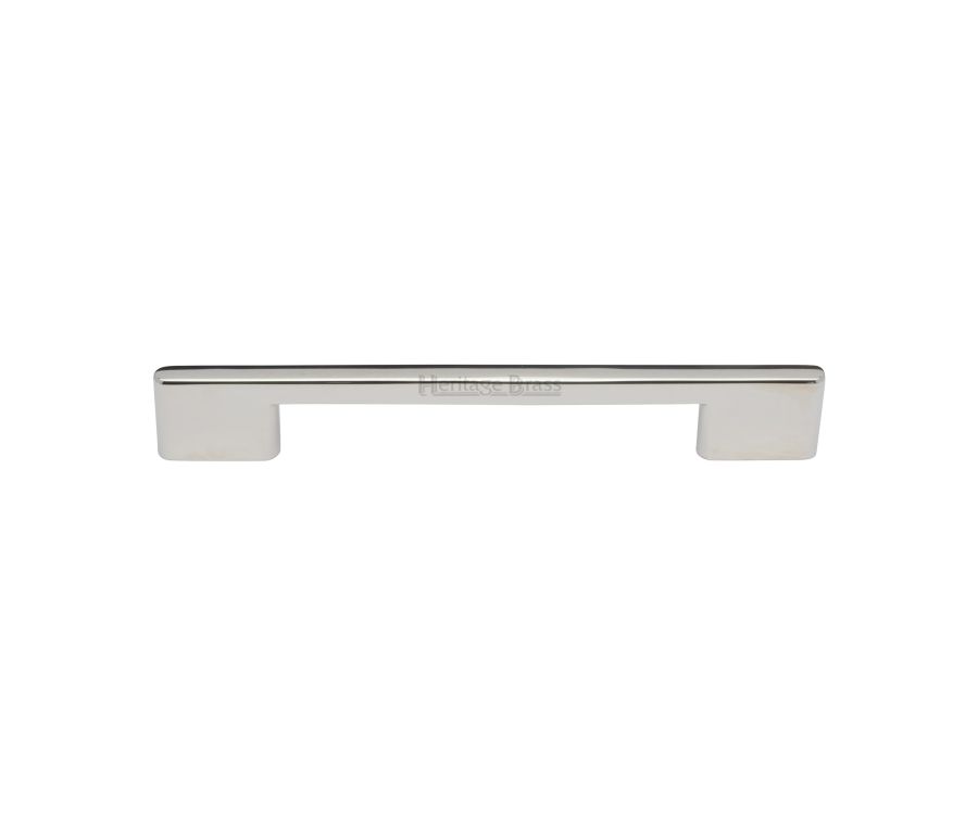 Heritage Brass Polished Nickel Finish Slim Metro Cabinet Pull Handle 160mm
