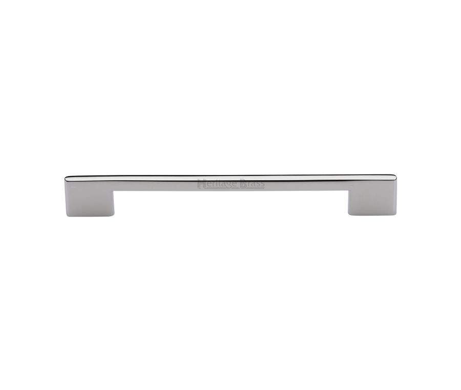 Heritage Brass Polished Nickel Finish Slim Metro Cabinet Pull Handle 192mm